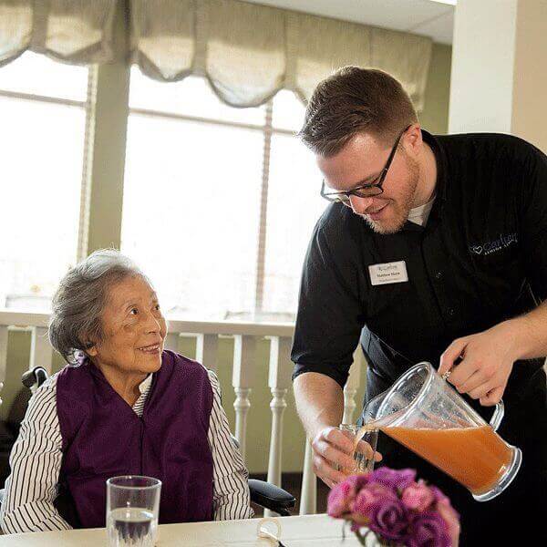 Healthy and delicious meals served by friendly staff is just one reasons families recommend Memory Care of Contra Costa, a Carlton Senior Living community.