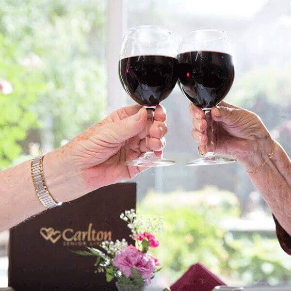 Enjoy a glass of wine at Sacramento Community