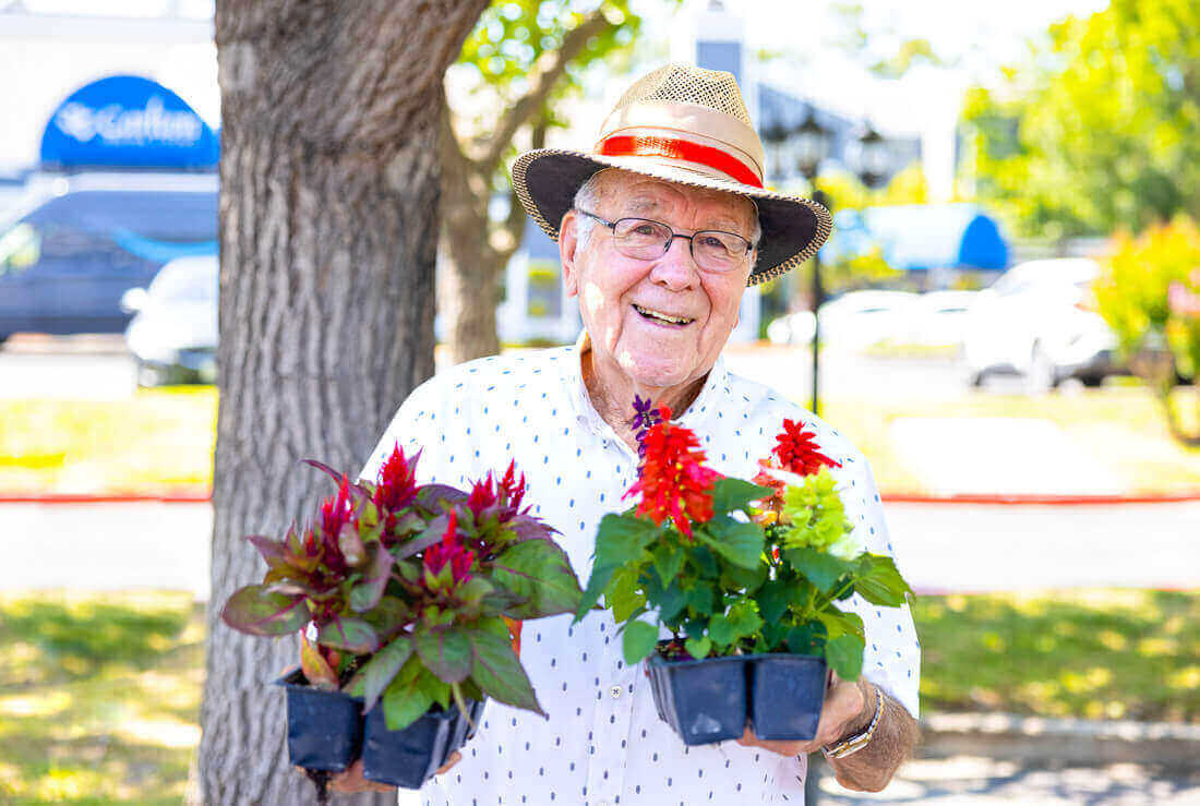 Seniors love convenience of community life with nature right outside their doors